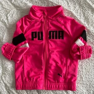 Girls puma full zip sweater